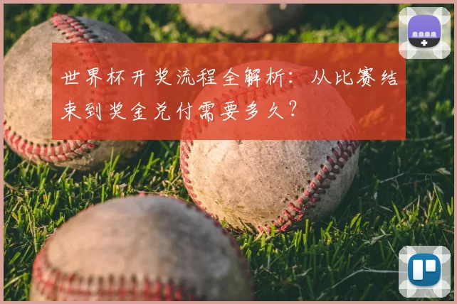 世界杯开奖流程全解析:从比赛结束到奖金兑付需要多久?