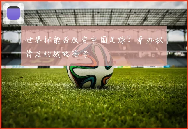 世界杯能否改变中国足球?举办权背后的战略思考